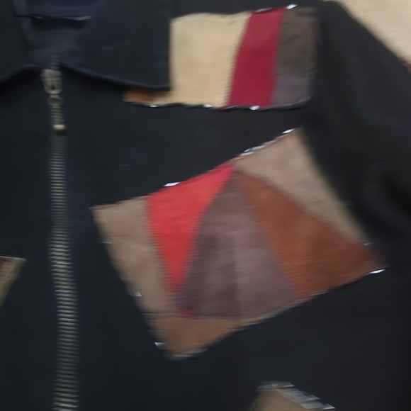 Colorful Patchwork Bomber Jacket - Picture 9 of 15